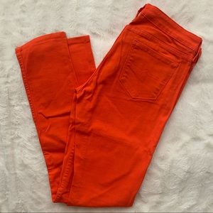 ARIZONA Jean Company Orange High Rise Skinny Jeans Jeggings size 7